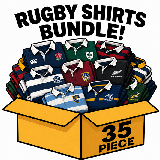 Rugby Shirts Box – 35 Piece Wholesale Bundle